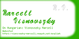 marcell visnovszky business card